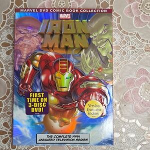 Marvel Iron Man 3-Disc DVD Set with Red and Gold Cover